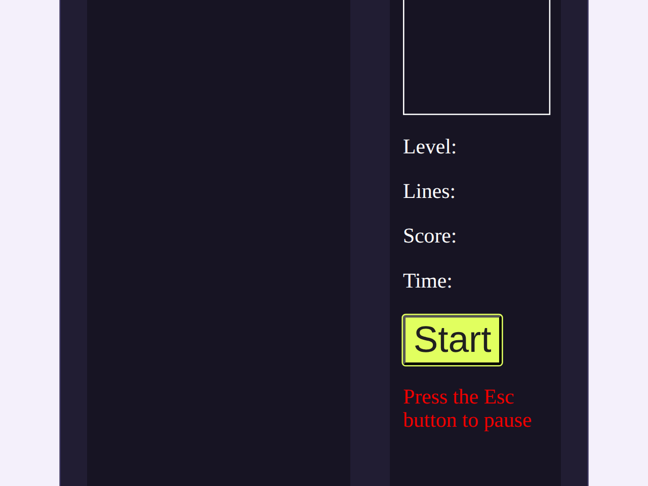 Block Drop game screenshot