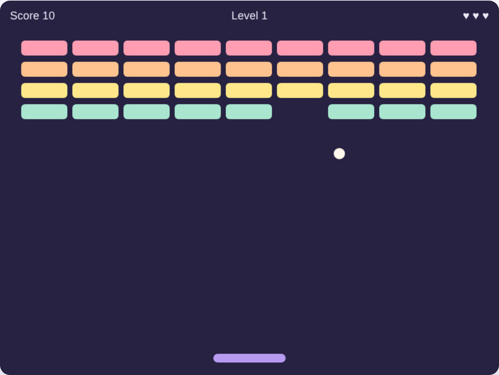 Brick Breaker game screenshot