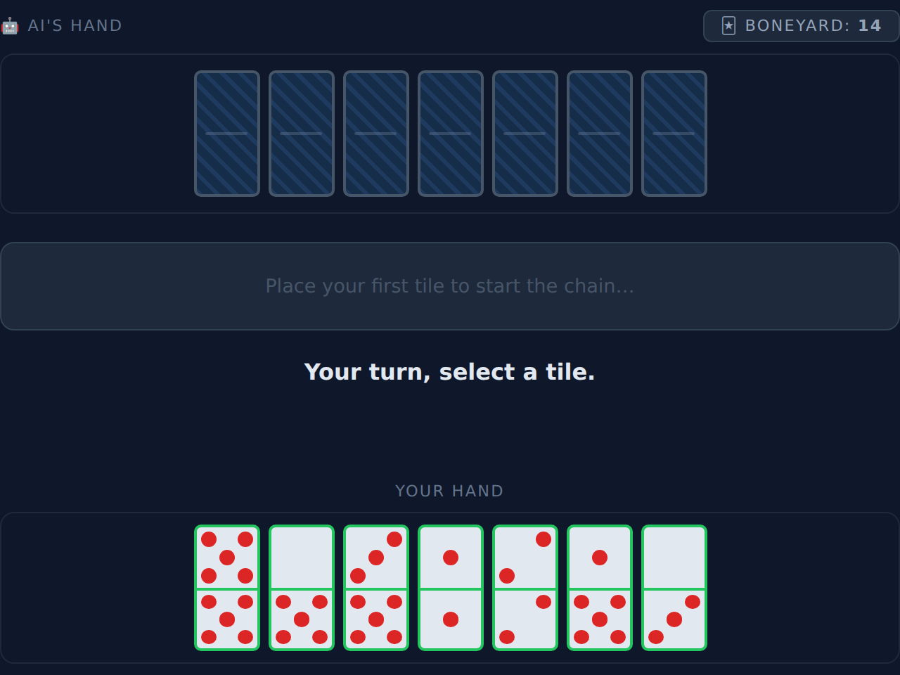 Domino game screenshot