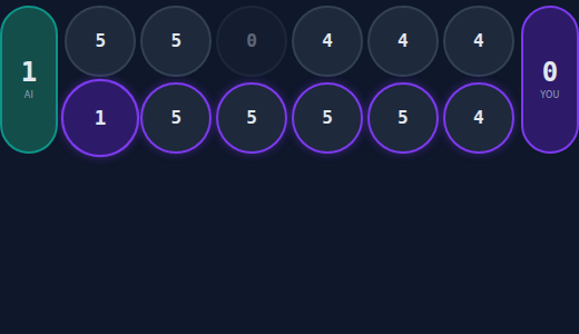 Mancala game screenshot